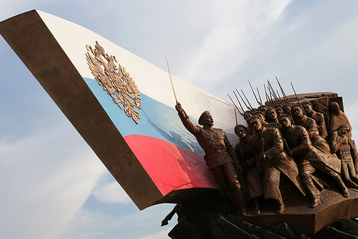 Памятник российским героям и воинам, павшим в годы Первой мировой войны, в Парке Победы на Поклонной горе