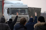 Акция протеста дальнобойщиков в Екатеринбурге