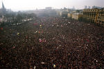 Митинг в поддержку Бориса Ельцина на Манежной площади в Москве, 1991 год