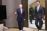Президент России Владимир Путин и президент Сирии Башар Асад во время встречи в Сочи, 20 ноября 2017 года