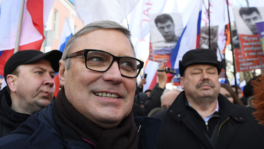 Председатель Партии народной свободы (ПАРНАС) Михаил Касьянов на&nbsp;&laquo;Марше памяти Бориса Немцова&raquo;