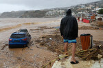 Последствия наводнения на острове Крит, Греция, 15 октября 2022 года