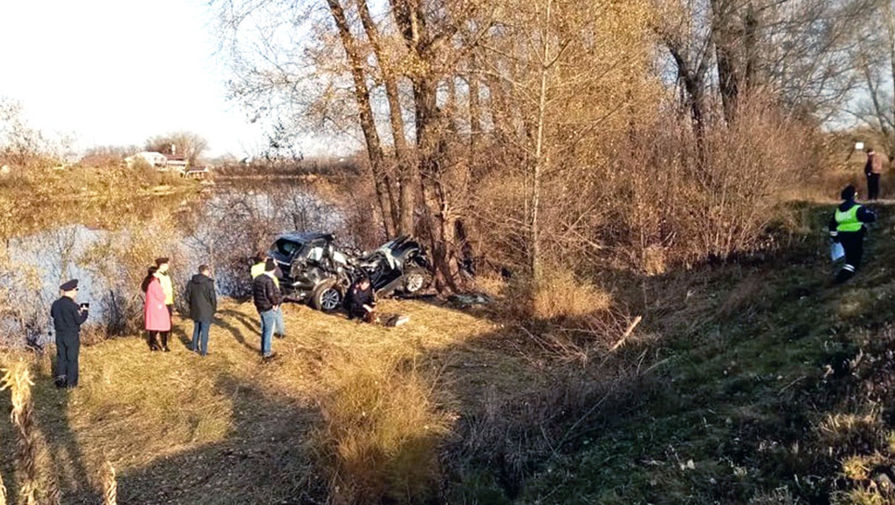 Ситуация на&nbsp;месте ДТП, в&nbsp;котором погиб мэр Абакана Николай Булакин, 14 октября 