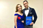 Актриса, певица и телеведущая Екатерина Гусева и певец Евгений Кунгуров