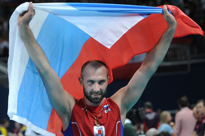 Сергей Тетюхин после победы на Олимпиаде в Лондоне