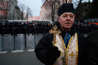 Украинская православная церковь Киевского патриархата считает, что церковь не может поддержать власть, если та поступает несправедливо