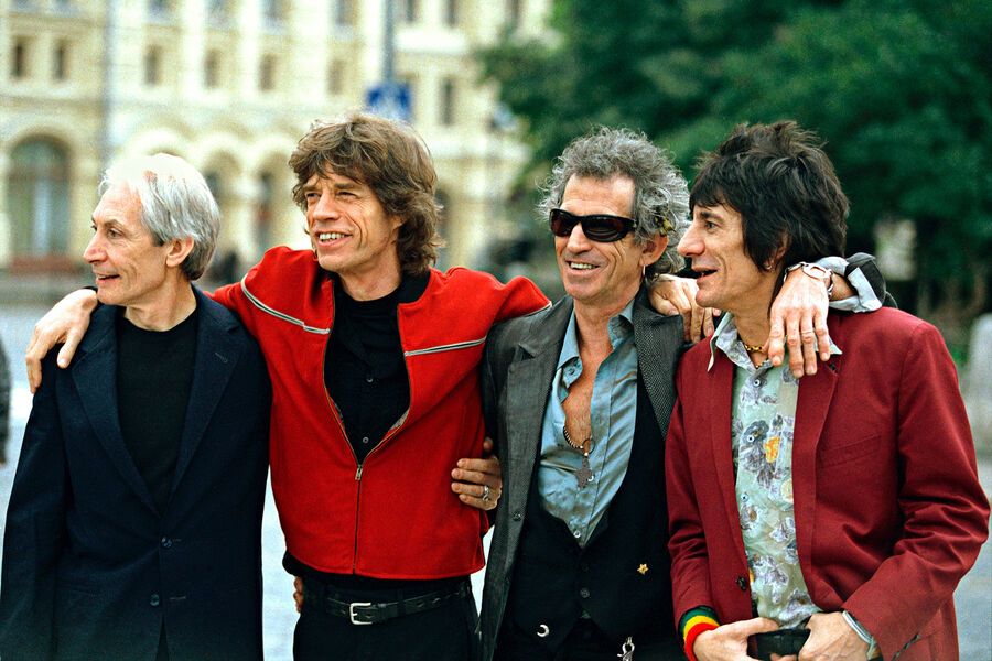 Группа The Rolling Stones на Красной площади в Москве, 1998 год