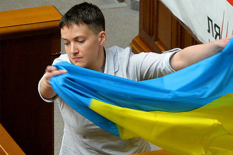 Надежда Савченко на заседании Верховной рады Украины, май 2016 года