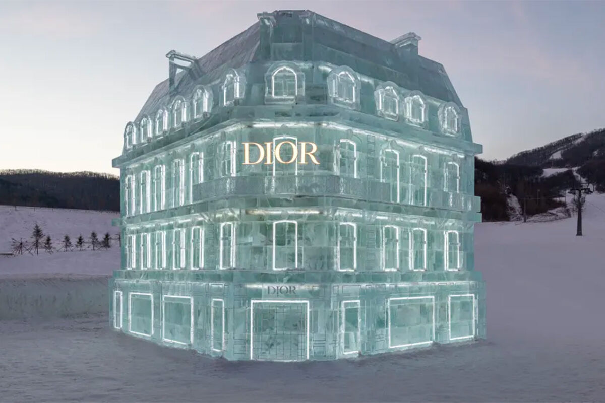 Dior построил в Китае ледяную копию своего парижского бутика - Газета.Ru |  Новости