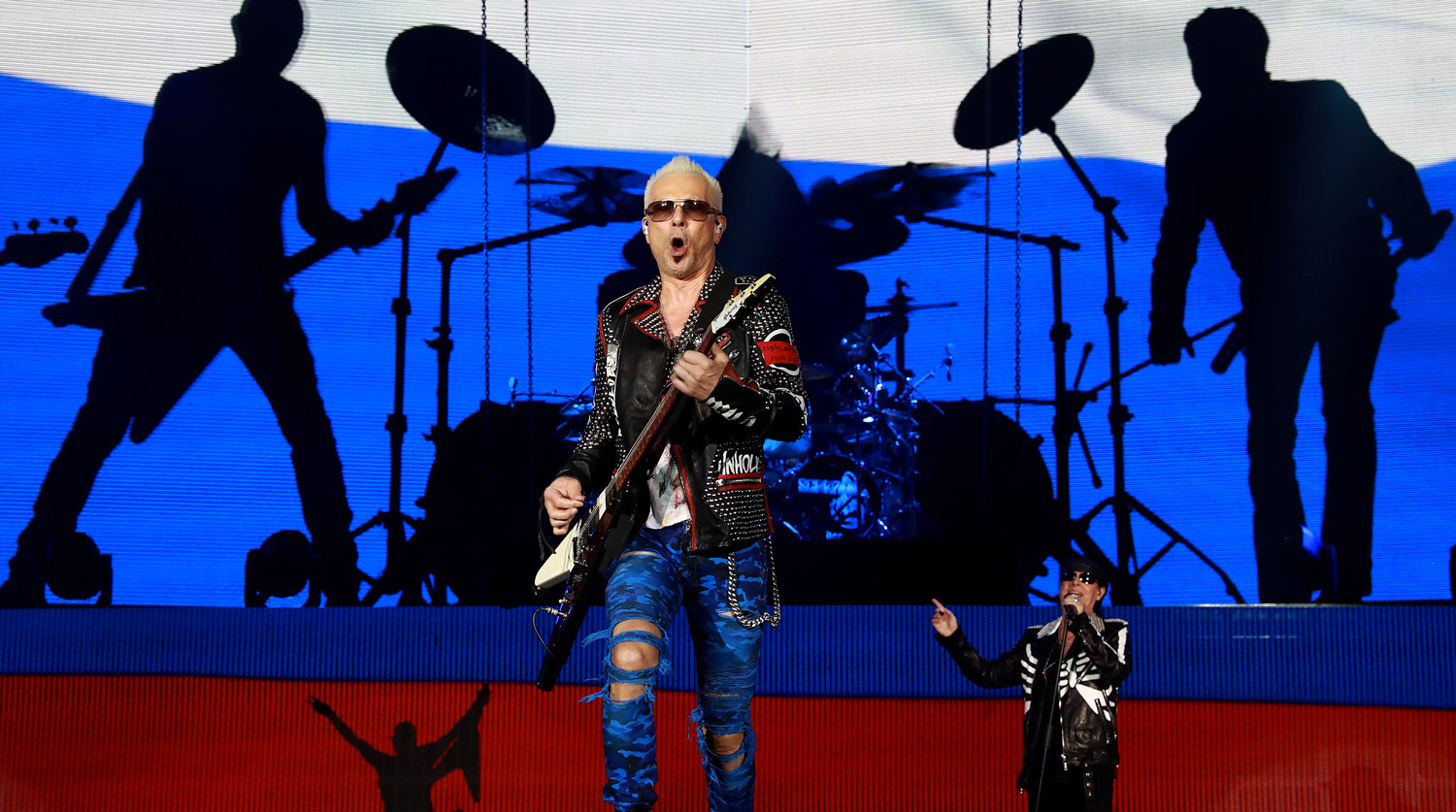 Участники группы Scorpions Рудольф Шенке и Клаус Майне (слева направо)