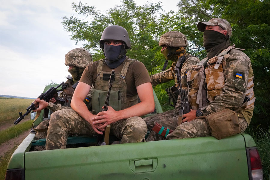 Военнослужащие Украины в Донецкой области, 14 июня 2022 года