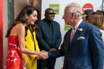 Амаль Клуни и Принц Чарльз на 18-й церемонии вручения премии Prince's Trust Awards в Королевском театре в Лондоне, 2022 год