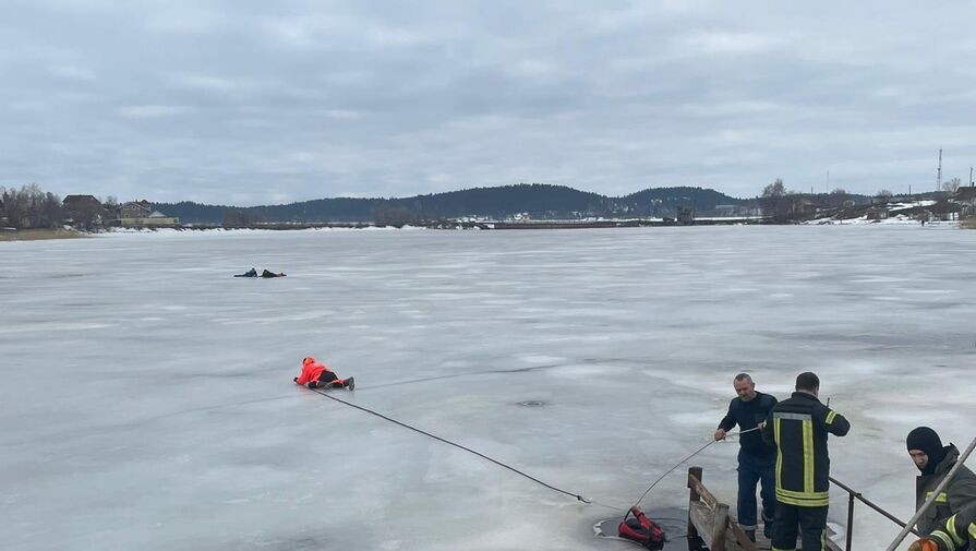 В Карелии трое мужчин провалились под лед, спасая тонувшего лыжника