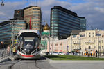 Площадь у Белорусского вокзала реконструирована, по ней пустили трамвай