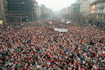 Массовые демонстрации в Праге, ноябрь 1989 года