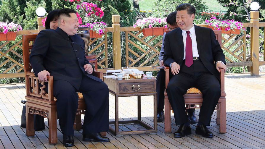 Встреча высшего руководителя КНДР Ким Чен Ына и председателя КНР Си Цзиньпина в провинции Ляонин на северо-востоке Китая, 7 или 8 мая 2018 года