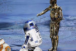 Персонажи из вселенной «Звездные войны» BB-8, R2-D2 и C-3PO