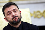 Президент Украины Владимир Зеленский во время встречи с президентом США Дональдом Трампом, 18 августа 2025 года
