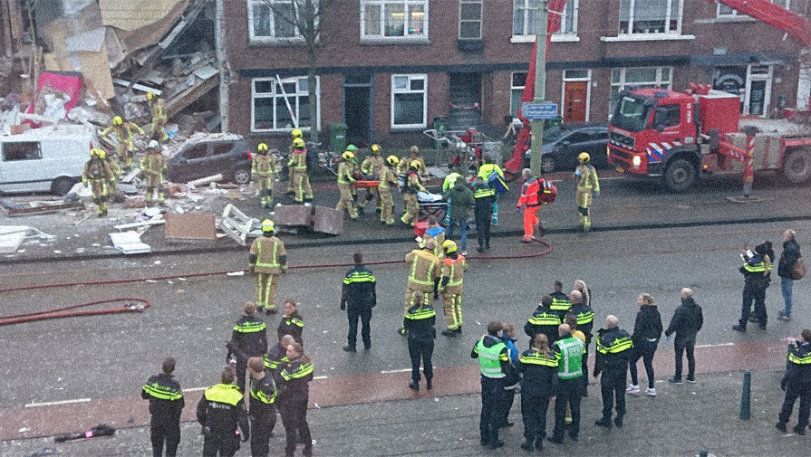 Последствия взрыва в&nbsp;Гааге, 27 января 2019 года