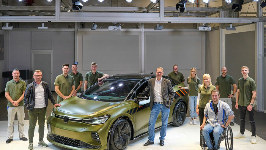 Volkswagen выпустил кроссовер ID.5 GTX Xcite со встроенным скейтбордом