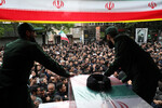 Церемония прощания с президентом Ирана в Тебризе, 21 мая 2024 года