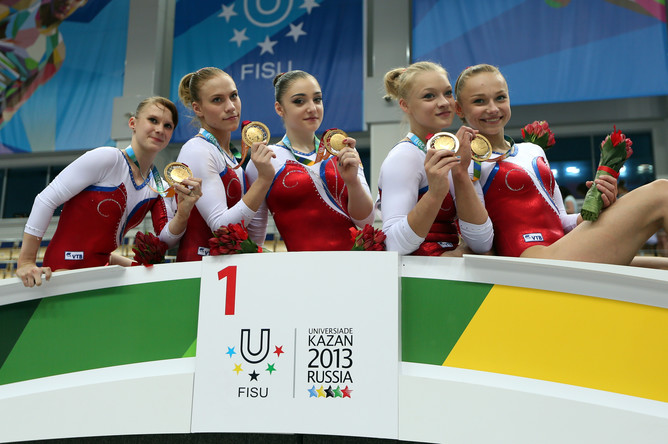 Российские гимнастки выиграли золото Универсиады в командном многоборье