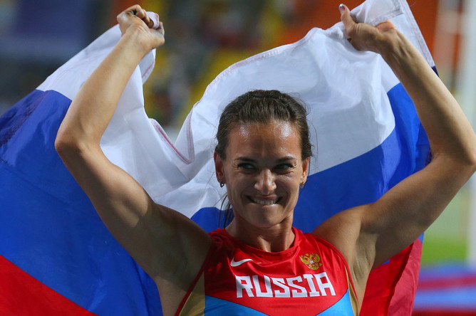 Действующая чемпионка мира в прыжках с шестом Елена Исинбаева