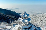 Снежная сказка на западе провинции Хэнань в Китае