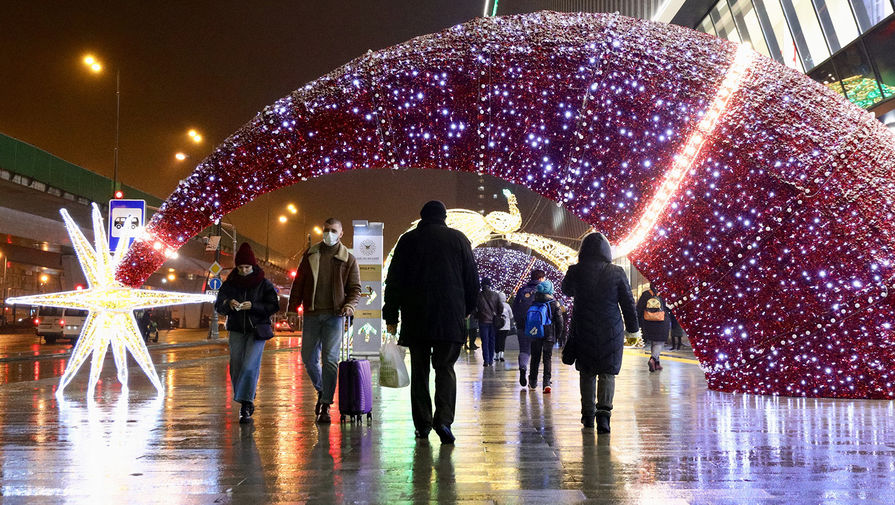 Новогоднее оформление Москвы, декабрь 2020 года