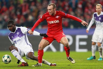 Денис Глушаков усилил игру «Спартака», выйдя против «Марибора» на замену