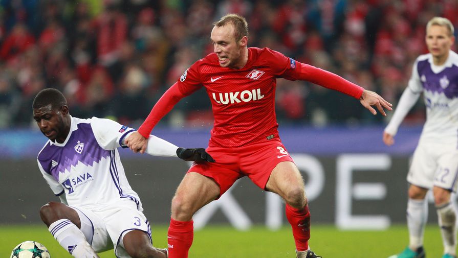 Денис Глушаков усилил игру «Спартака», выйдя против «Марибора» на замену