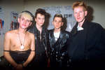 Участники группы Depeche Mode Мартин Гор, Алан Уайлдер, Дейв Гаан и Энди Флетчер (слева направо), 1984 год