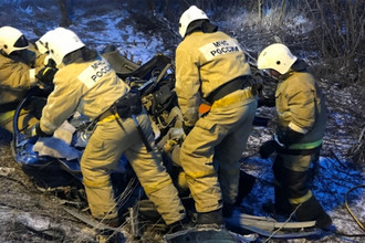 Последствия ДТП на трассе Симферополь – Джанкой в Крыму, 26 января 2017 года