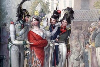 Русские офицеры в Париже в 1814 году