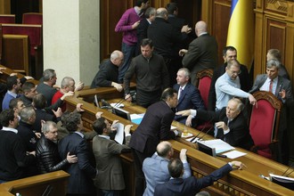Драка в Верховной раде