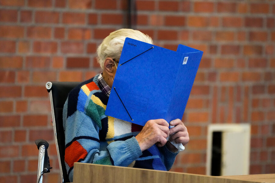 Йозеф Шутц в зале суда в Бранденбурге, Германия, 2021 год
