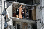Квартиры в одном из разрушенных домов в Мариуполе, июнь 2022 год