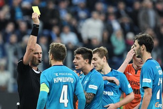 Эпизод матча между «Зенитом» и «Уралом»