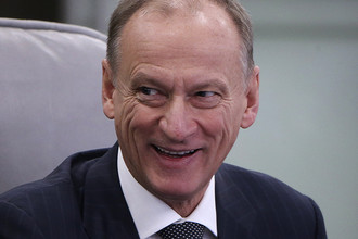 Секретарь Совета безопасности РФ Николай Патрушев на заседании, посвященном приемке военной продукции, в Национальном центре управления обороной РФ, 2014 год
