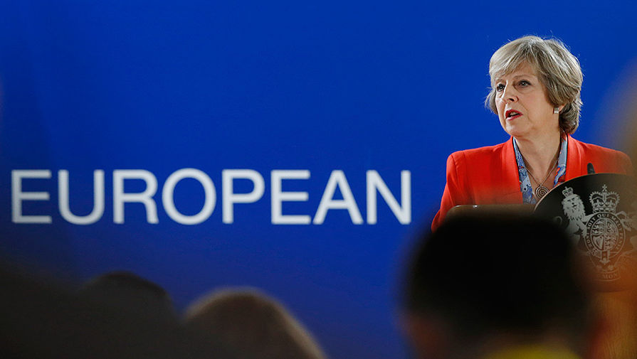 Премьер-министр Великобритании Тереза Мэй на саммите ЕС в Брюсселе, 21 октября 2016 года
