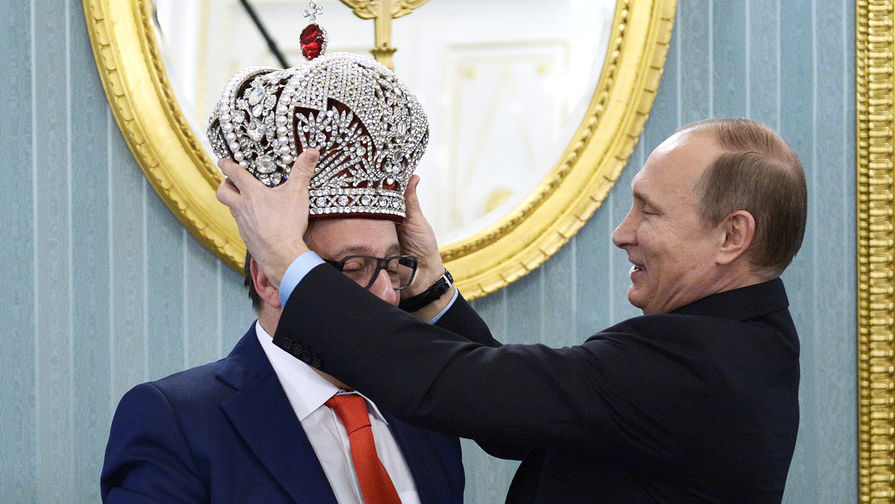 Владимир Путин и Геннадий Хазанов во время встречи в&nbsp;Кремле