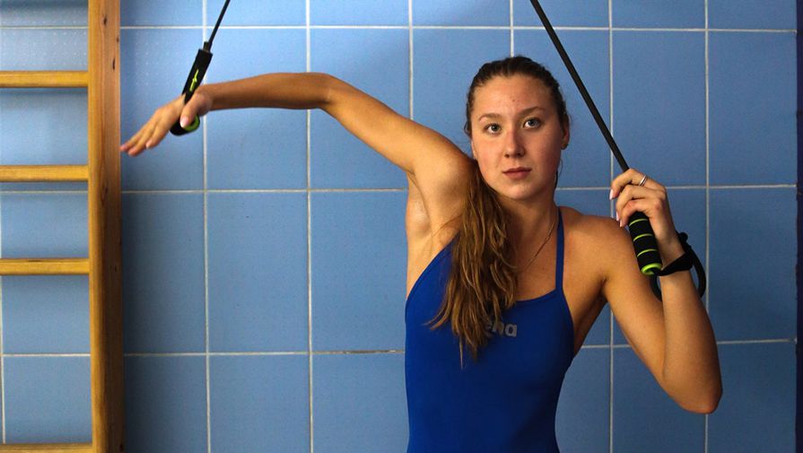 Спортсменка сборной России по плаванию Дарья Устинова