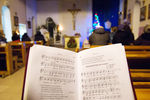 Во время рождественской мессы в католическом приходе Сретения Господня в Омске
