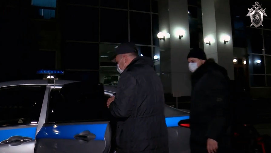 Во время задержания аудитора Счетной палаты Российской Федерации Михаила Меня, 18 ноября 2020 года (кадр из&nbsp;видео)