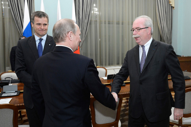 Владимир Путин встретился с руководством Total и Statoil