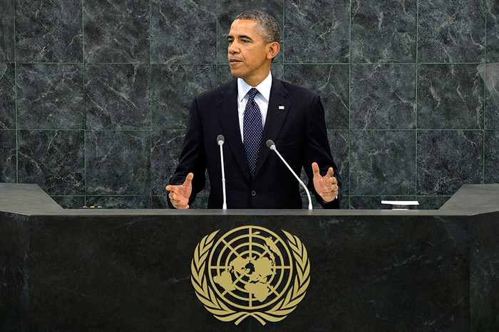Президент США Барак Обама на встрече Совета Безопасности ООН