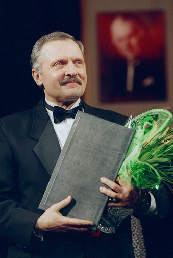 Евгений Лазарев на&nbsp;театральном фестивале памяти И.М. Смоктуновского, 1995 год