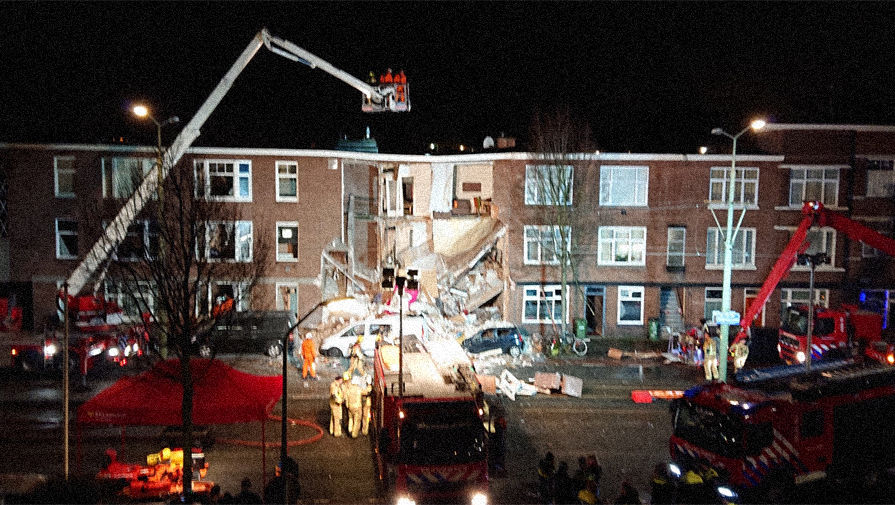Последствия взрыва в Гааге, 27 января 2019 года