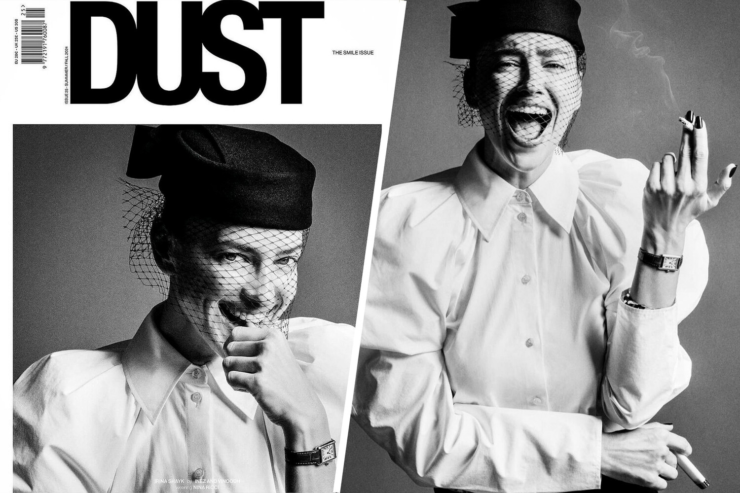 Ирина Шейк с сигаретой в руках стала лицом нового выпуска Dust Magazine