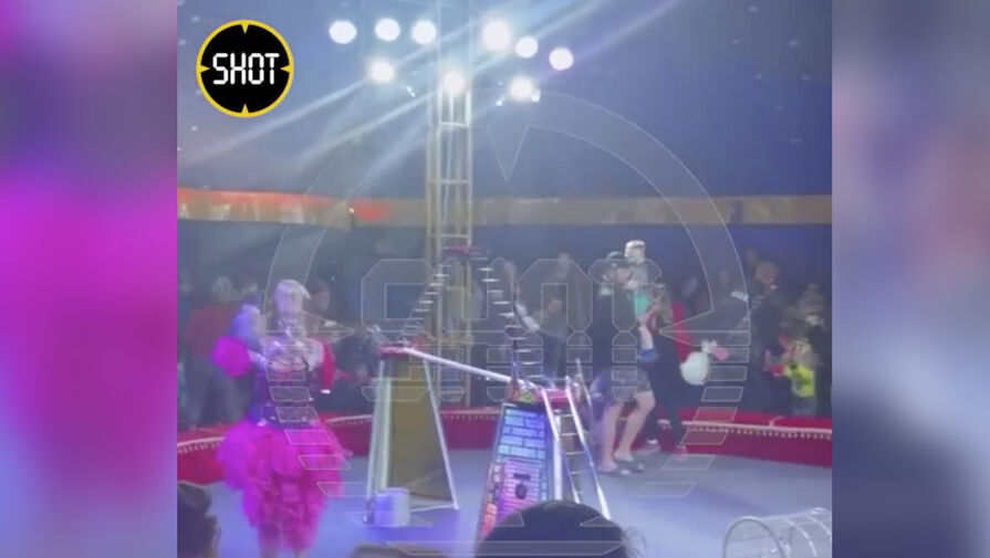 Появилось видео обрушения трибуны с людьми в цирке в Ленобласти